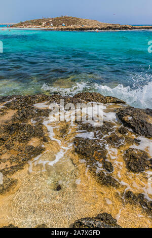 A typical view in Agia Napa in Cyprus Stock Photo