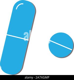 pills icon on white background. flat style. pills pick icon for your web site design, logo, app, UI. pills symbol. Stock Vector