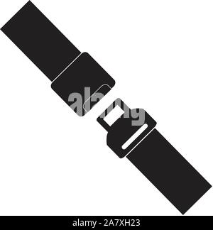 Safety belt icon isolated on white background. Safety belt sign.Trendy Simple vector symbol for web site design or button to mobile app. Logo illustra Stock Vector