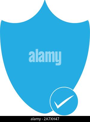 security shield icon on white background. flat style. security shield icon for your web site design, logo, app, UI. security shield symbol. Stock Vector