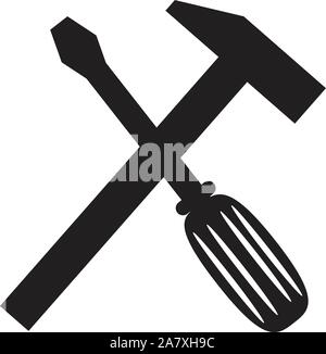 tools icon on white background. flat style. tools icon for your web site design, logo, app, UI. tools symbol. Stock Vector