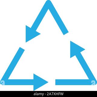 waste processing icon on white background. waste processing sign.  flat style. Stock Vector