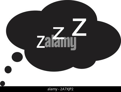 sleep icon on white background. sleep sign. Stock Vector
