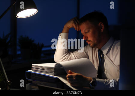 Concerned business person Stock Photo