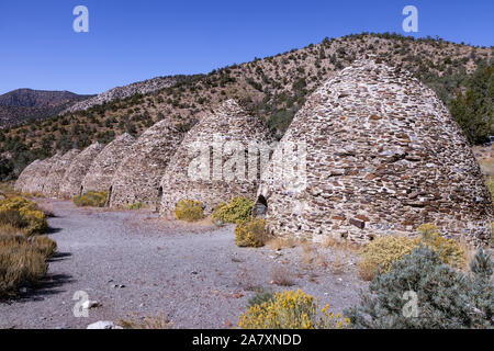 Death Valley National Parks Wildrose Charcoal Kilns are considered to be the best surviving examples of such kilns in the western United States. The k Stock Photo