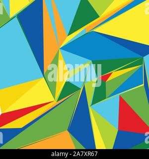 Abstract background with colorful triangles for magazines, booklets or mobile lock screen Stock Vector