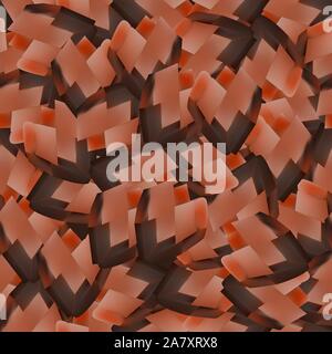 Red diamond shape. Seamless pattern background. Vector illustration. Stock Vector