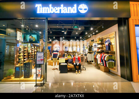 Timberland shoes store entrance in 