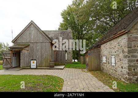 The Museum of Lachine or Musée de Lachine in the 17th-century Maison Ber-Le Moyne house, Montreal, Quebec, Canada Stock Photo