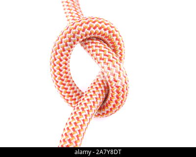 climbing rope on white background Stock Photo