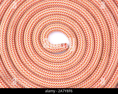 climbing rope on white background Stock Photo