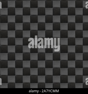 abstract geometric pattern. Dark square background. a seamless black and dark gray tiled surface Stock Photo