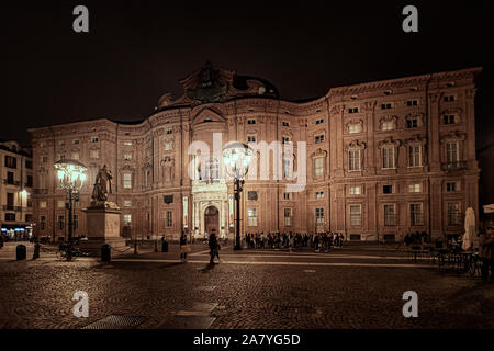 Italy Piedmont Turin - Carignano Palace - Museo del Risorgimento Stock Photo