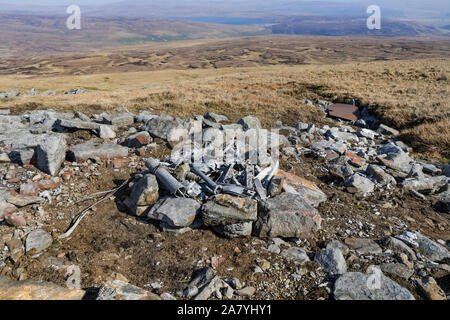 Teesdale from the Wreckage of a Stirling Mk III LK488 Aircraft Which Crashed on Mickle Fell in County Durham During WW2 on 19th October 1944 Stock Photo