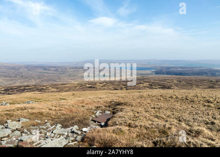 Teesdale from the Wreckage of a Stirling Mk III LK488 Aircraft Which Crashed on Mickle Fell in County Durham During WW2 on 19th October 1944 Stock Photo