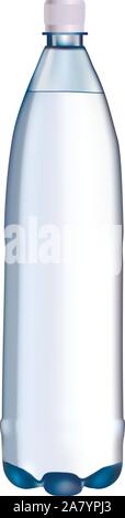 plastic water bottle on a white background vector Stock Vector