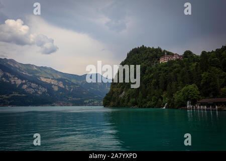 View from a cruise on lake Brienz. Interlaken, Switzerland Stock Photo