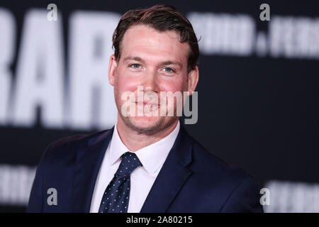 HOLLYWOOD, LOS ANGELES, CALIFORNIA, USA - NOVEMBER 04: Actor Joe Williamson arrives at the Los Angeles Premiere Of 20th Century Fox's 'Ford v Ferrari' held at the TCL Chinese Theatre IMAX on November 4, 2019 in Hollywood, Los Angeles, California, United States. (Photo by Xavier Collin/Image Press Agency) Stock Photo