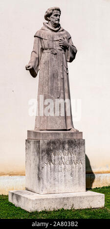 Abraham a Sancta Clara monument at the burggarten in Vienna, Austria Stock Photo