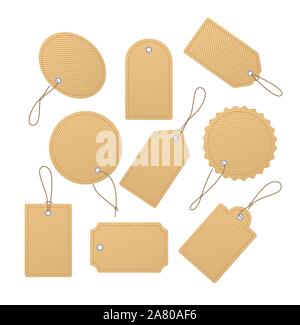 Price tags collection - modern realistic clip art Stock Vector