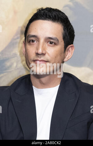 November 5, 2019, Tokyo, Japan: American-Mexican actor Gabriel Luna attends a news conference for the movie Terminator: Dark Fate at Bellesalle Roppongi in Tokyo. The film will be released in Japan on November 8. (Credit Image: © Rodrigo Reyes Marin/ZUMA Wire) Stock Photo