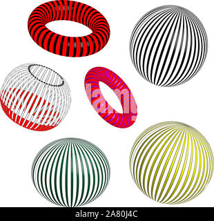 3d ball illustrator pattern background design Stock Photo