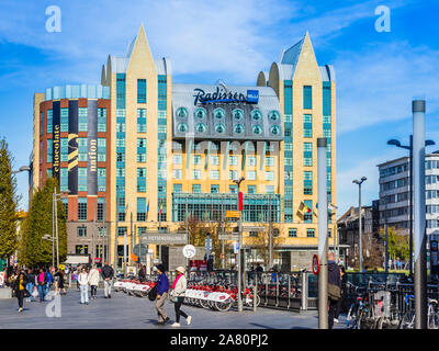 Radisson Blu Astrid Hotel near central station, Antwerp, Belgium. Stock Photo