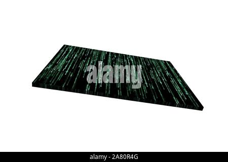 Green binary code as background Stock Photo