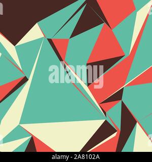 Abstract background with colorful triangles for magazines, booklets or mobile lock screen Stock Vector
