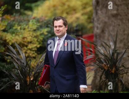 Robert Jenrick, Secretary of State for Housing, Communities and Local Government, arrives for a Cabinet meeting. Stock Photo