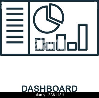 Dashboard icon outline style. Thin line creative Dashboard icon for logo, graphic design and more Stock Vector