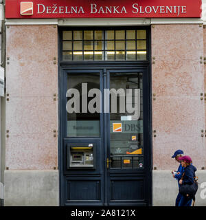 Dezelna Banka Slovenije agency, Ljubljana, Slovenia Stock Photo