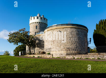 The observatory on Observatory Hill in Clifton Bristol UK - now housing a camera obscura and cafe bar Stock Photo