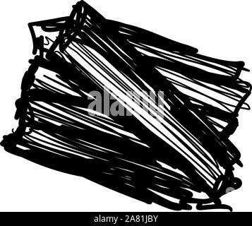 Celery sticks, illustration, vector on white background. Stock Vector