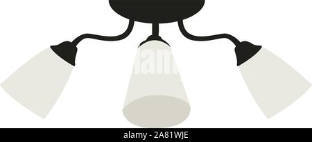 Chandelier, illustration, vector on white background. Stock Vector