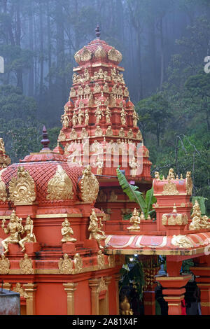 Sita Amman Hindu Temple, Seetha Eliya, Hill Country, Sri Lanka Stock Photo