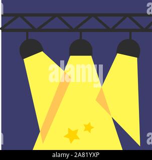 Projector, illustration, vector on white background. Stock Vector