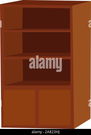 Cupboard, illustration, vector on white background. Stock Vector