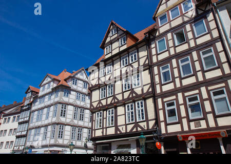 old historic houses in Hanover old town Stock Photo