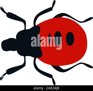 Stink bug, illustration, vector on white background. Stock Vector