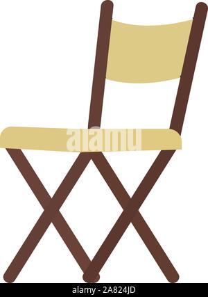 Chair, illustration, vector on white background. Stock Vector