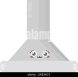 Kitchen hoods, illustration, vector on white background. Stock Vector