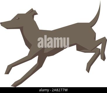 running dog vector illustration Stock Vector Image & Art - Alamy