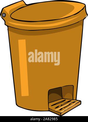 Cartoon drawing of a trash can - SuperStock