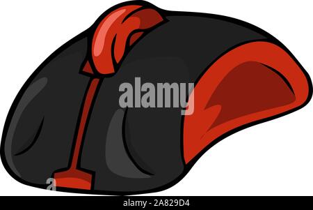 A smart wireless mouse, illustration, vector on white background. Stock Vector