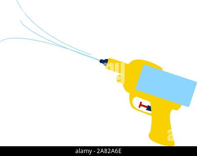 Water gun, illustration, vector on white background. Stock Vector