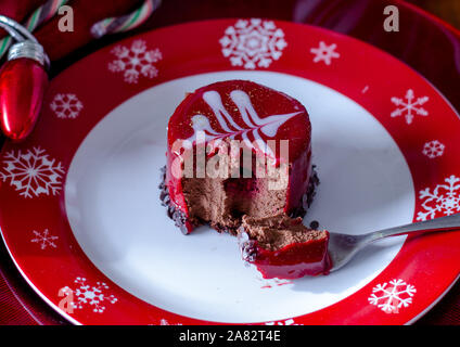 delicious holiday cake close up Stock Photo