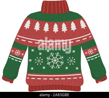 Green red sale sweater