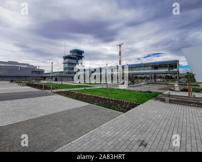 Quito, Pichincha Ecuador - October 25, 2019: Bicentennial Event Center, middle of Quito near an airfield, A convention center. Stock Photo