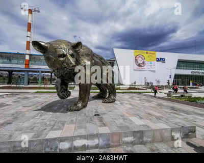 Quito, Pichincha Ecuador - October 25, 2019: Bicentennial Event Center, middle of Quito near an airfield, A convention center. Stock Photo